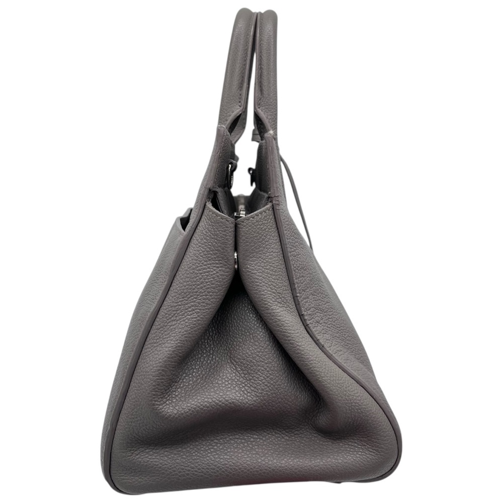 Saint Laurent Small Cabas Rive Gauche Grey Leather Tote Crossbody Bag - Picture 6 of 15